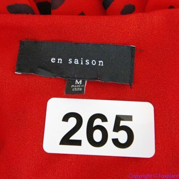 NEW En Saison ANIMAL PRINT OVERLAP midi DRESS, M - Picture 12 of 16